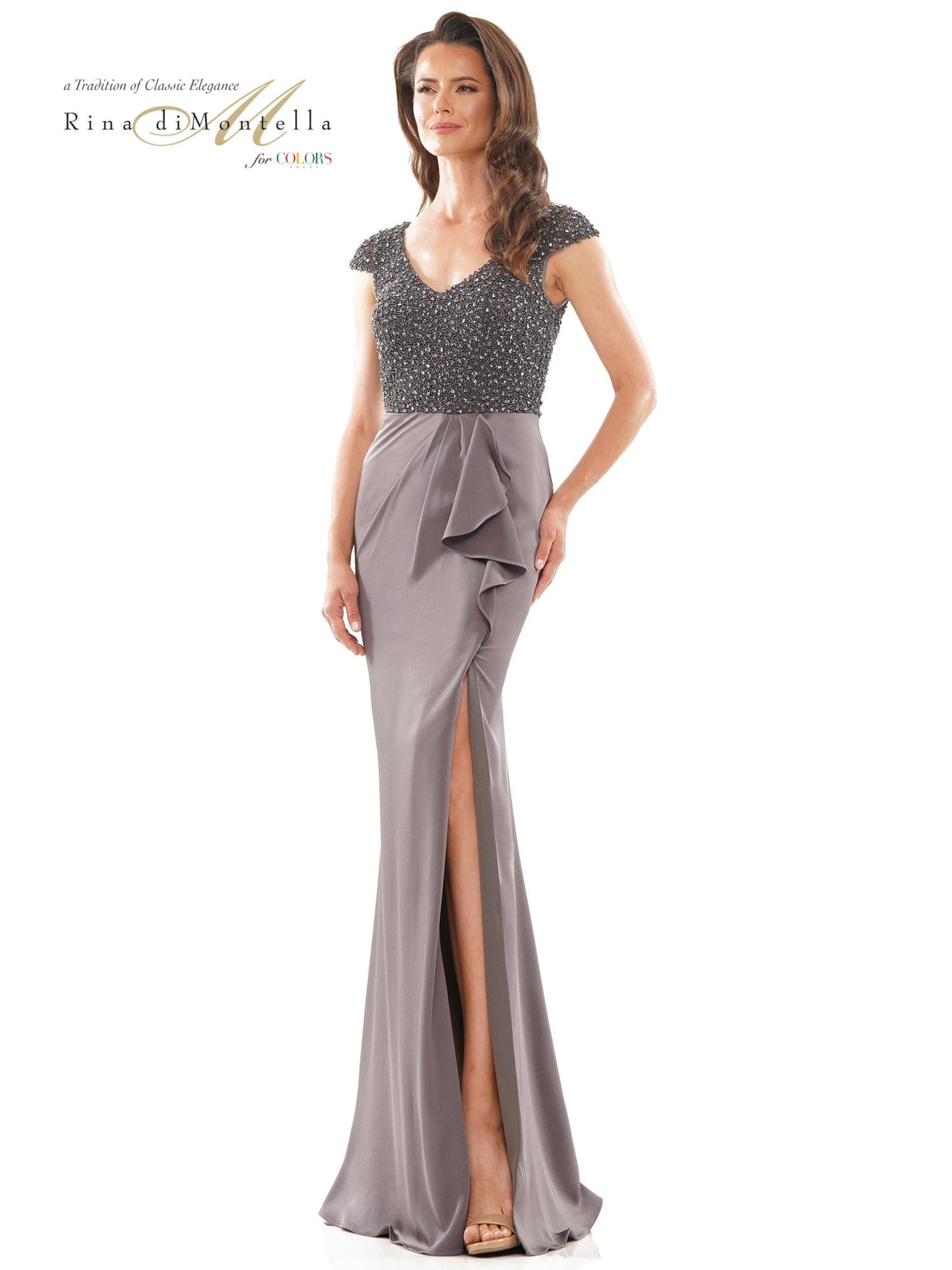 Rina di Montella Mother of the Bride Long Gown 2779 - The Dress Outlet