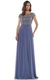 Rina di Montella Short Sleeve Formal Long Gown 2719 - The Dress Outlet