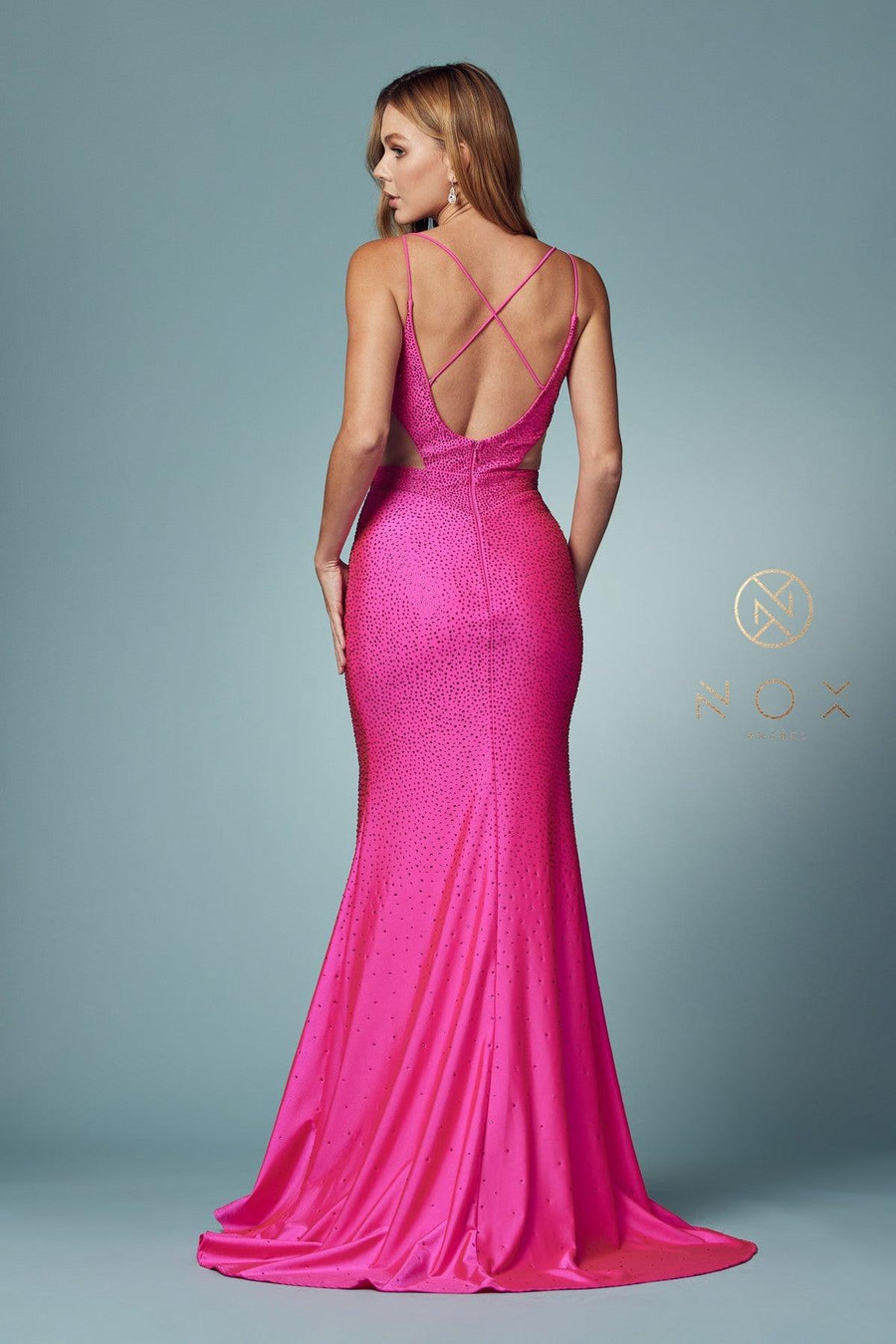 Sexy  Long High Slit Prom Dress - The Dress Outlet