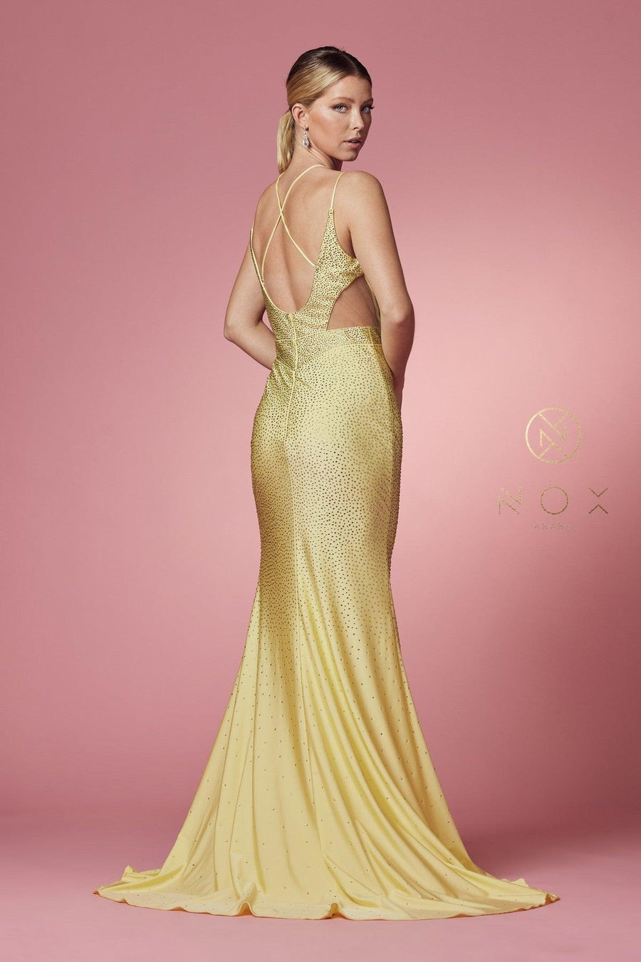 Sexy  Long High Slit Prom Dress - The Dress Outlet