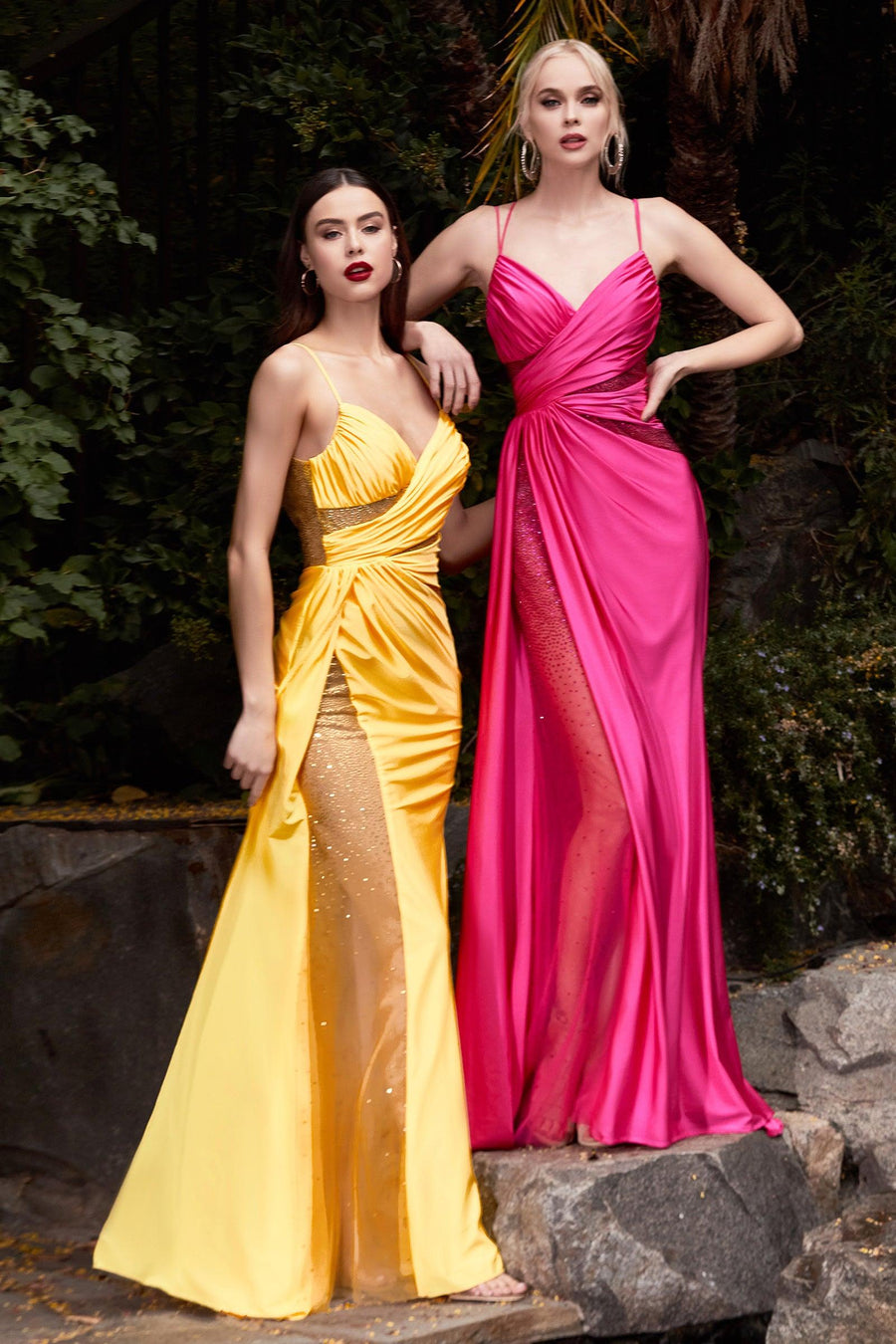 Sexy Spaghetti Strap Long Prom Dress - The Dress Outlet