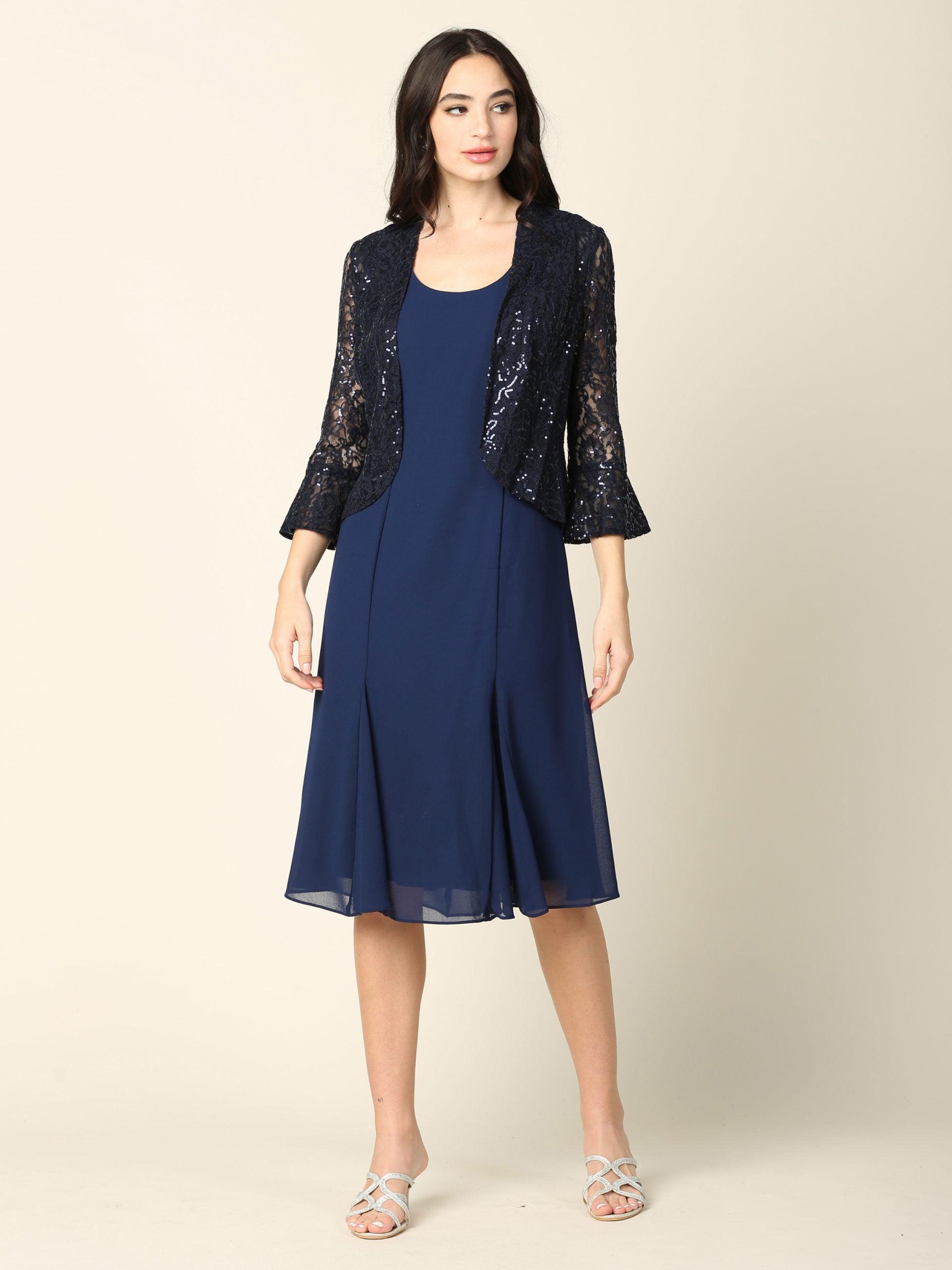 two piece net jacket nighty dress