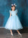 Short Ruffle Sleeves Beaded Flower Girl Dress - The Dress Outlet