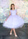 Short Ruffle Sleeves Beaded Flower Girl Dress - The Dress Outlet