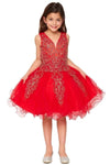 Short Sleeveless Flower Girl Dress - The Dress Outlet