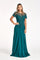 Short Sleeves Mother of the Bride Long Dress - The Dress Outlet