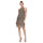 SL Fashions Short Metallic Blouson Dress 195024 - The Dress Outlet