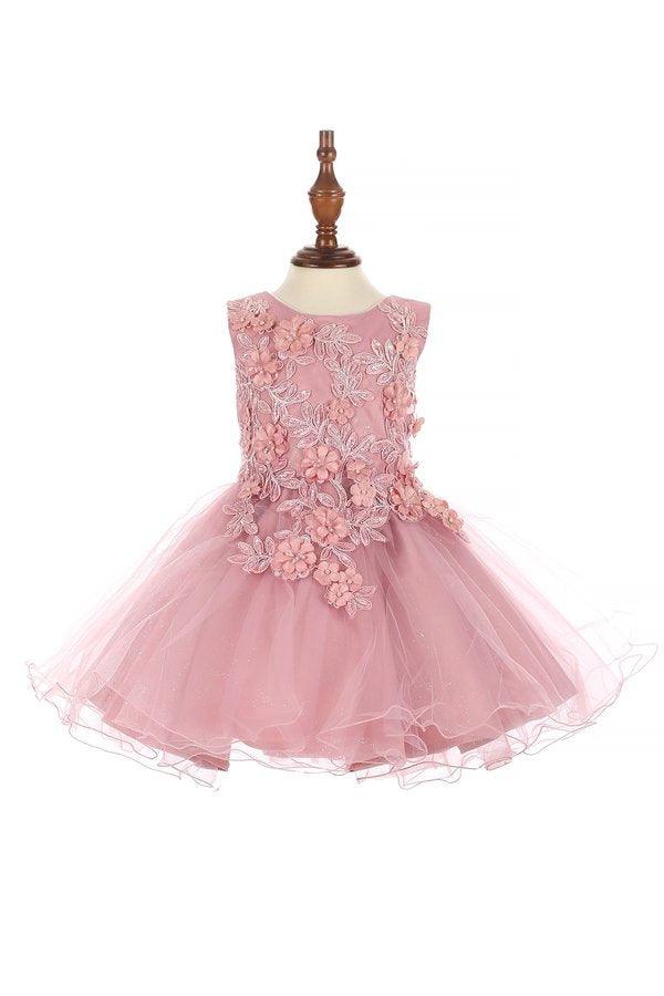 Sleeveless Baby Flower Girls Dress - The Dress Outlet