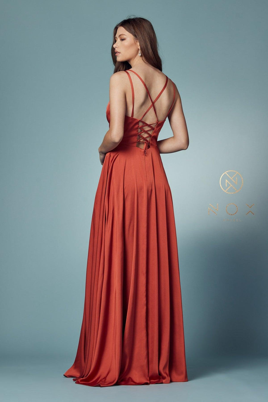 Sleeveless Long Fit and Flare Prom Dress - The Dress Outlet