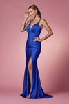 Sleeveless Long Fit and Flare Prom Dress - The Dress Outlet