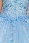 Sleeveless Long Flower Girls Dress - The Dress Outlet