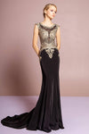 Sleeveless Long Prom Dress Formal Train Sale - The Dress Outlet