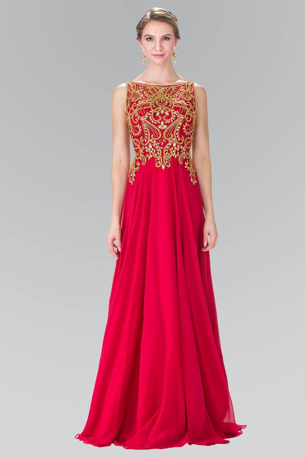 Sleeveless Long Prom Dress Sale - The Dress Outlet