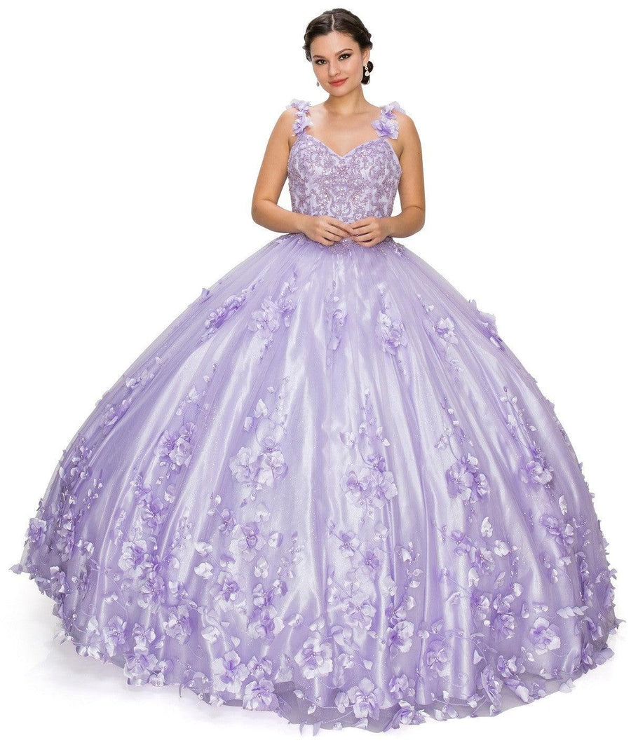 Sleeveless Long Quinceanera Dress - The Dress Outlet