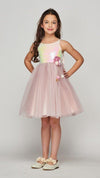 Sleeveless Short Sequins Flower Girl Dress - The Dress Outlet