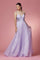 Spaghetti Strap A-Line Long Prom Dress - The Dress Outlet