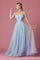 Spaghetti Strap A-Line Long Prom Dress - The Dress Outlet