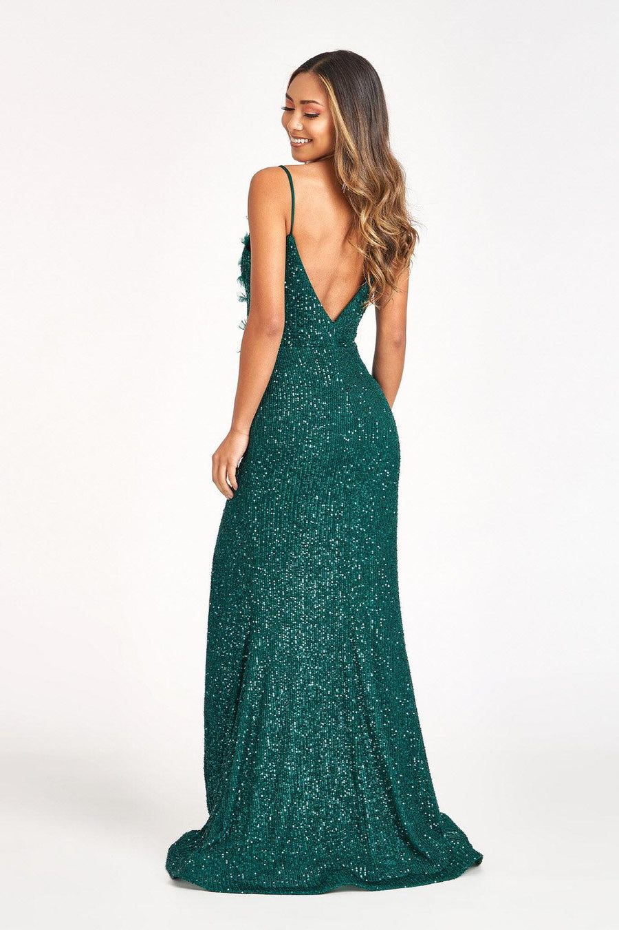 Spaghetti Straps Long Prom Dress - The Dress Outlet