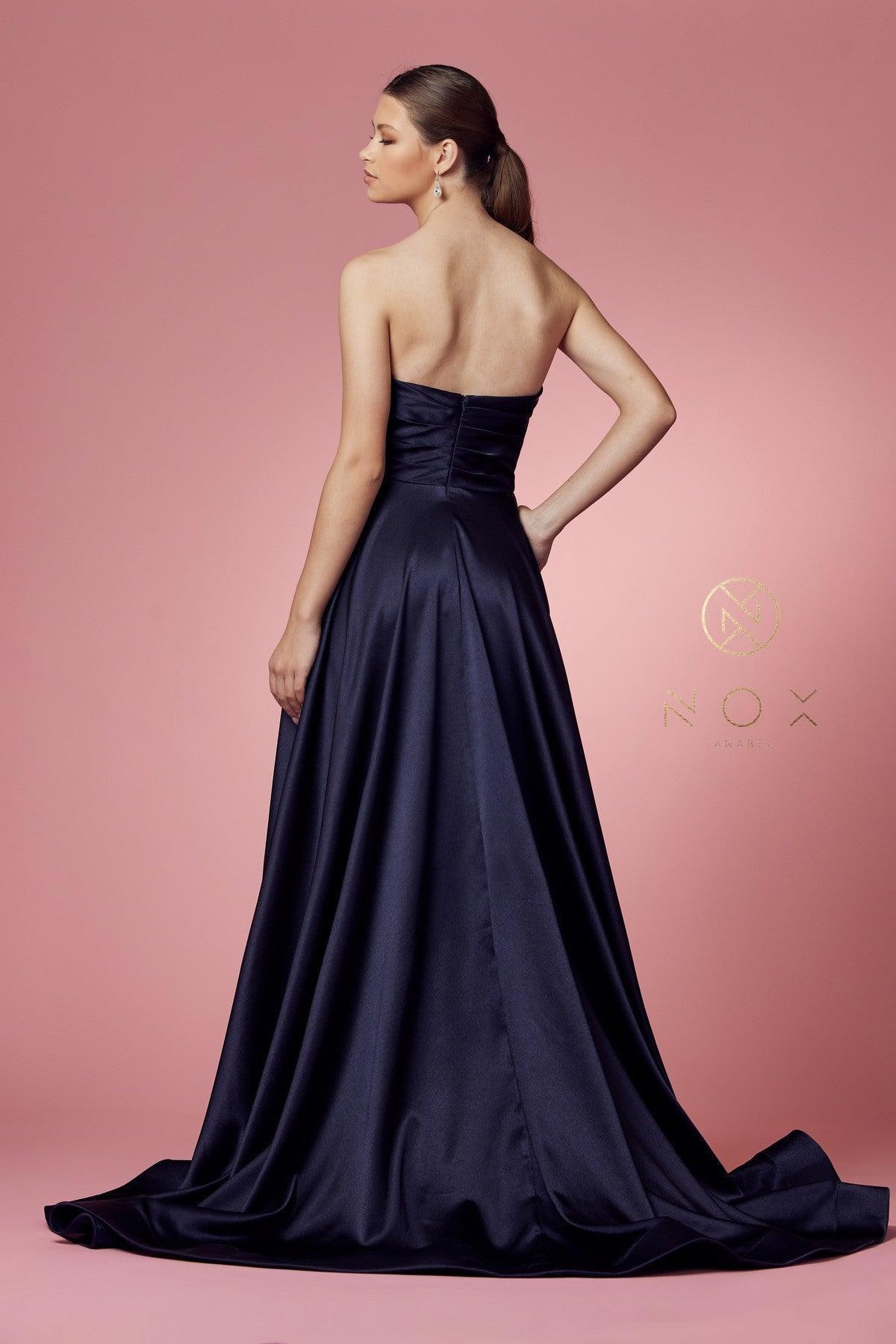 Strapless A-Line Long Prom Dress Sale - The Dress Outlet