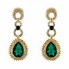 Teardrop Shaped Rhinestone Clear Diamante Earrings - The Dress Outlet