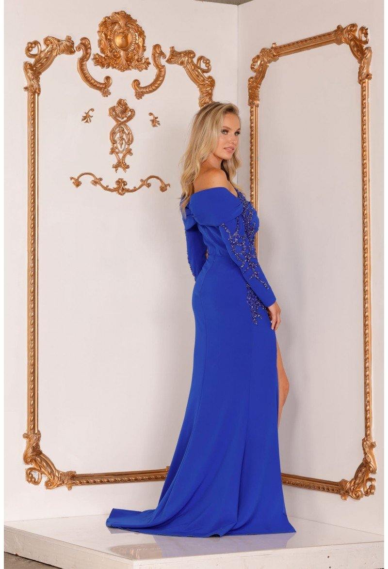 Terani couture 2024 blue dress