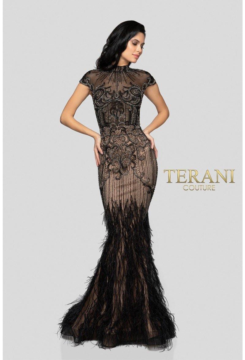 Terani Couture Fitted Long Prom Dress 1721GL4446 - The Dress Outlet