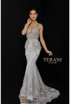 Terani Couture Fitted Long Prom Dress 1722GL4488 - The Dress Outlet