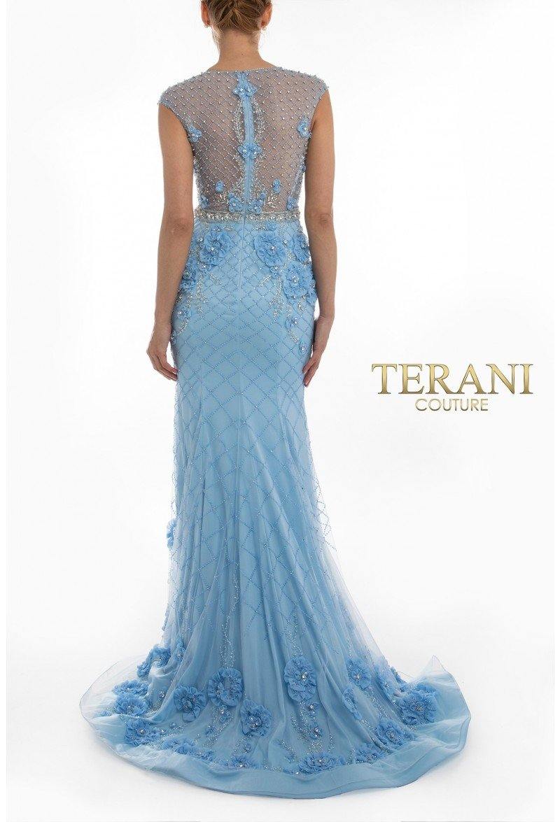 Terani Couture Fitted Long Prom Dress 1722GL4488 - The Dress Outlet