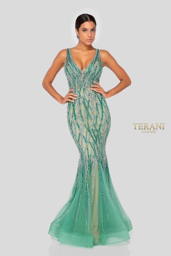 Terani Couture Formal Long Prom Dress 1912GL9573 - The Dress Outlet