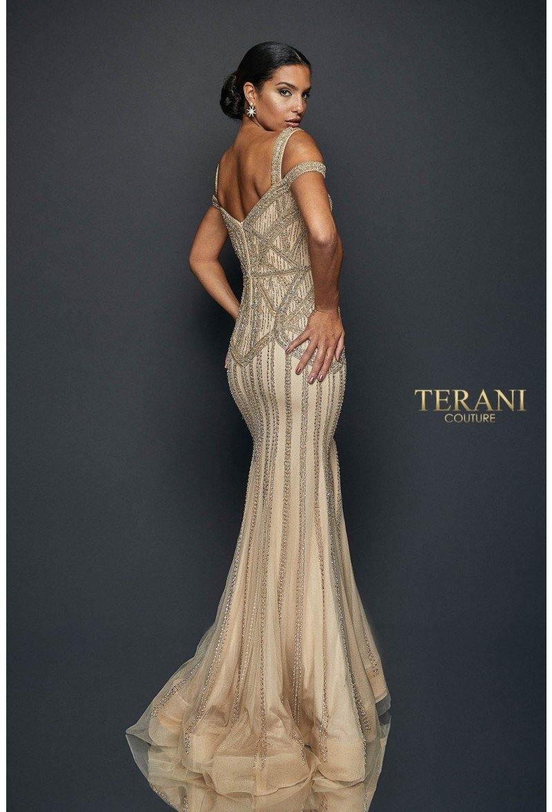 Terani Couture Fitted Long Prom Dress 1922GL0680 - The Dress Outlet