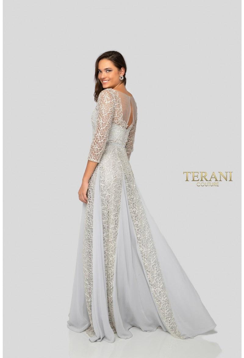 Terani Couture Formal Long Sleeve Dress 1911M9297 - The Dress Outlet