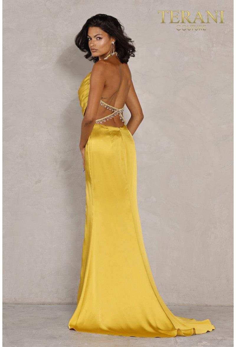 Terani Couture Halter Long Prom Dress 2111P4201 - The Dress Outlet