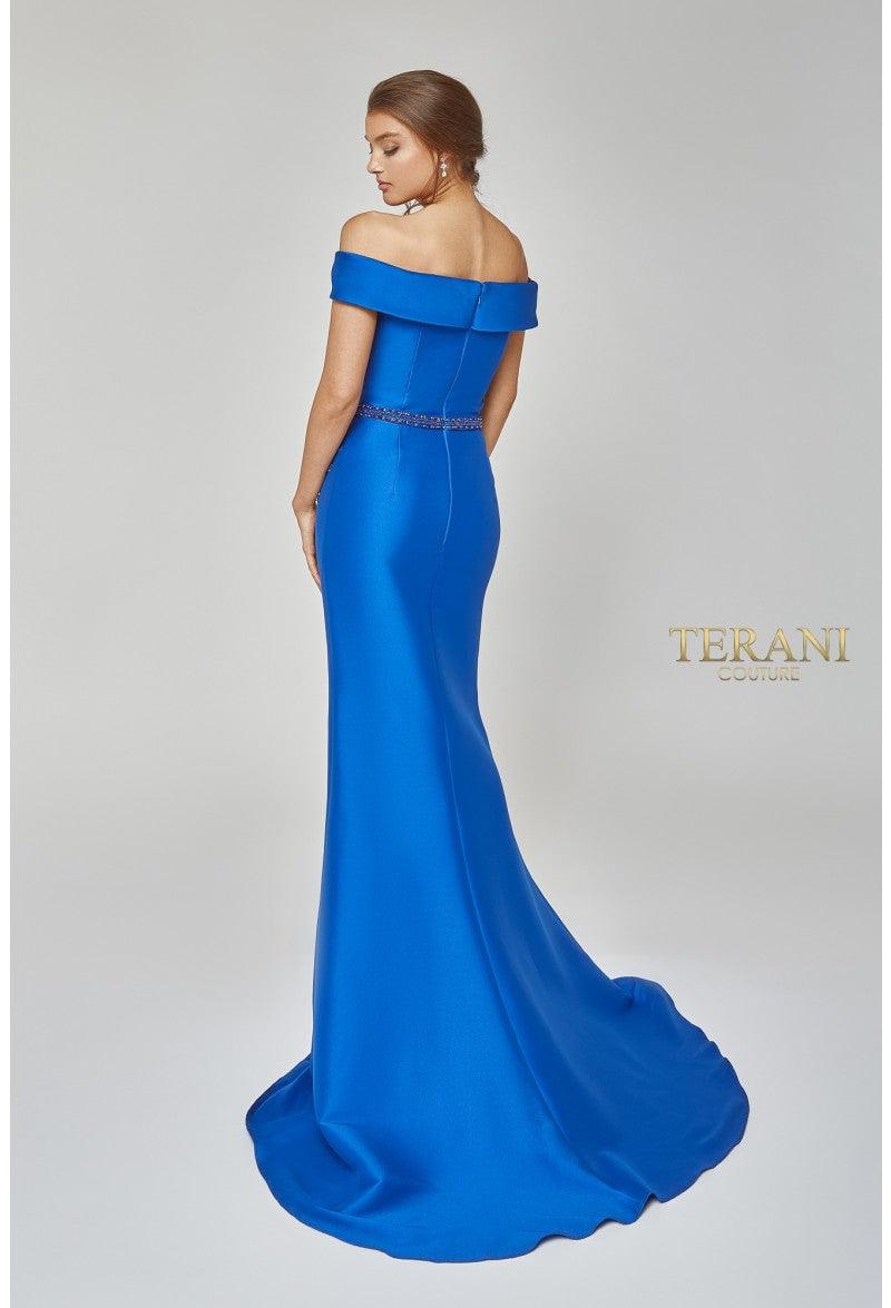 Terani Couture Long Formal Beaded Dress 1921M0510 - The Dress Outlet