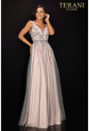 Terani Couture Long Formal Tulle Prom Gown 2011P1207 - The Dress Outlet