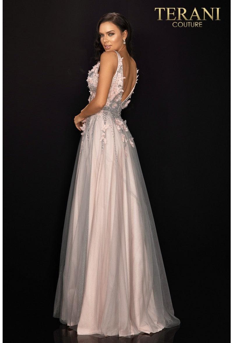 Terani Couture Long Formal Tulle Prom Gown 2011P1207 - The Dress Outlet