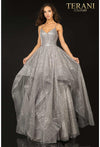 Terani Couture Long Glitter Tulle Prom Dress 2011P1214 - The Dress Outlet