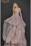 Terani Couture Long Glitter Tulle Prom Dress 2011P1214 - The Dress Outlet