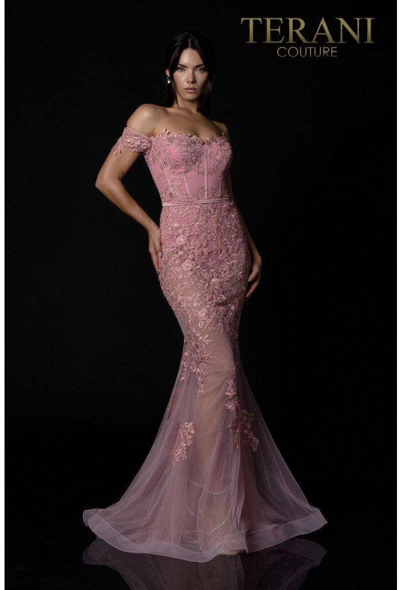 Terani Couture Long Mermaid Prom Dress 2012P1471 - The Dress Outlet