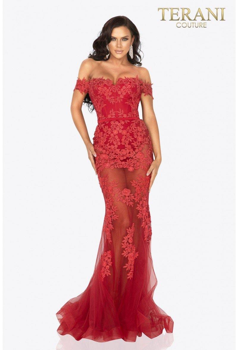 Terani Couture Long Mermaid Prom Dress 2012P1471 - The Dress Outlet