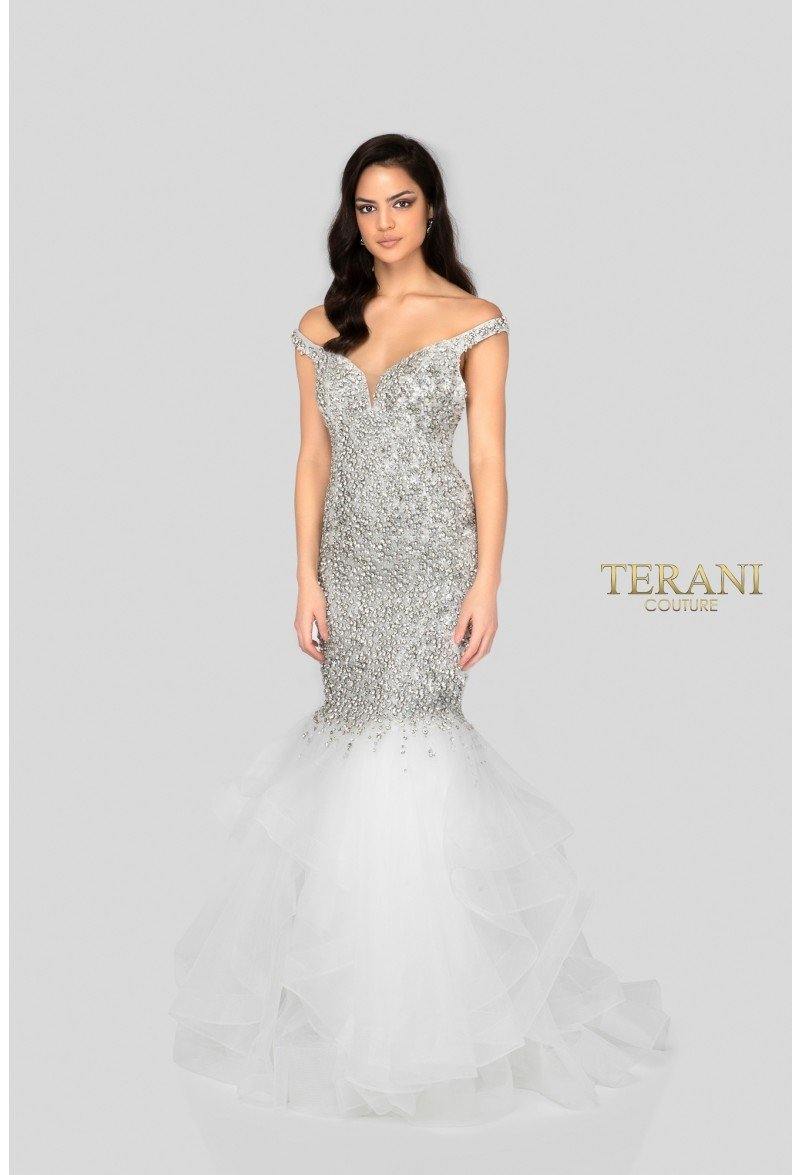 Terani Couture Long Mermaid Prom Gown 1911P8363 - The Dress Outlet