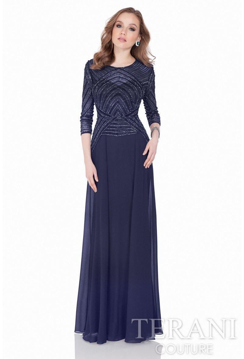 Terani Couture Long Mother Of Bride Dress  1623M1860 - The Dress Outlet