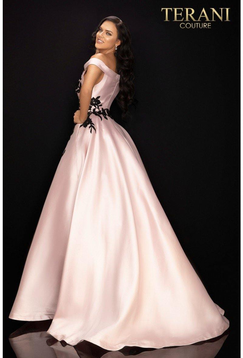 Terani Couture Long Off Shoulder Prom Dress 2011P1229 - The Dress Outlet