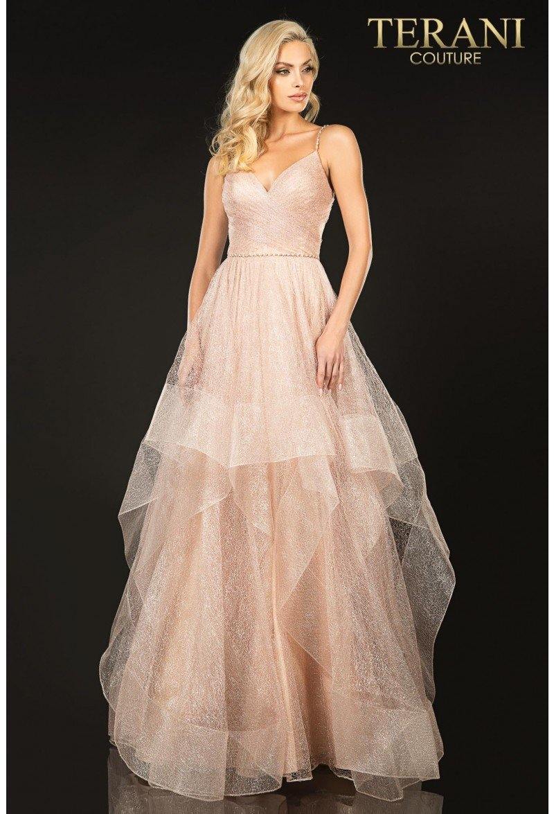 Terani Couture Long Tulle Prom Dress 2011P1213 - The Dress Outlet