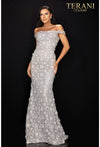 Terani Couture Off Shoulder Long Evening Gown 2011E2058 - The Dress Outlet