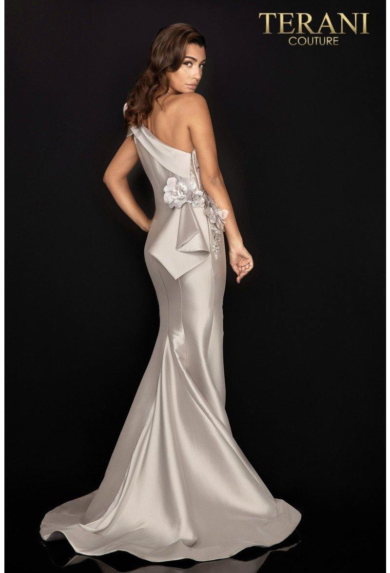 Terani Couture One Shoulder Long Evening Gown 2011E2427 - The Dress Outlet