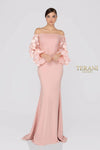 Terani Couture Organza Sleeves Evening Dress 1911E9128 - The Dress Outlet