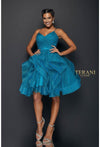 Terani Couture Pleated Bodice Short Prom Dress 1821H7770 - The Dress Outlet