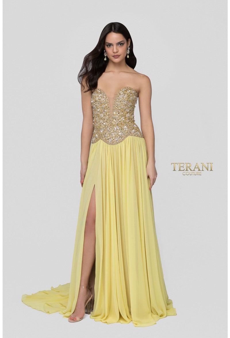 Terani Couture Sexy Long Prom Dress 1912P8239 - The Dress Outlet