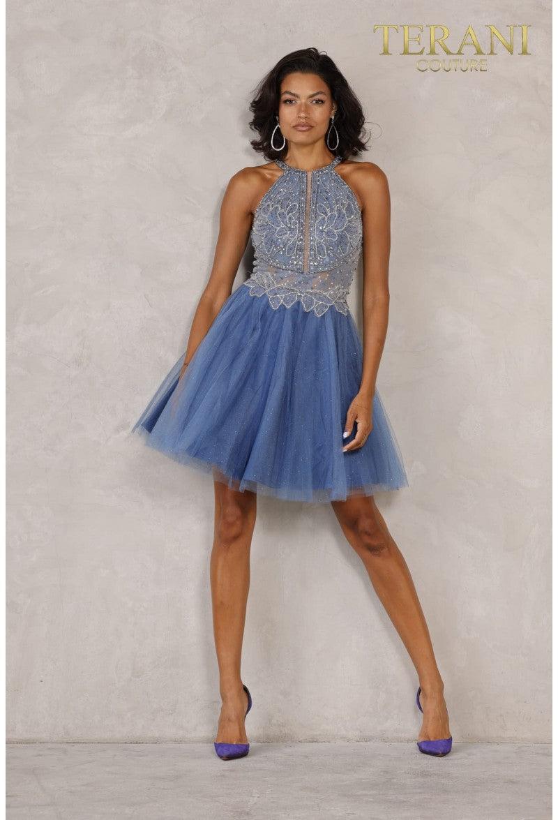 Terani Couture  Short Cocktail Prom Dress 2021H3454G - The Dress Outlet