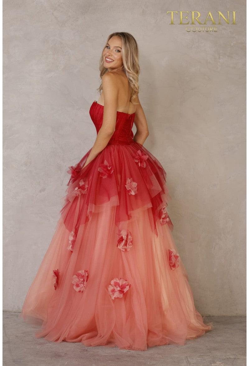 Terani Couture Strapless Long Prom Dress 2111P4103 - The Dress Outlet